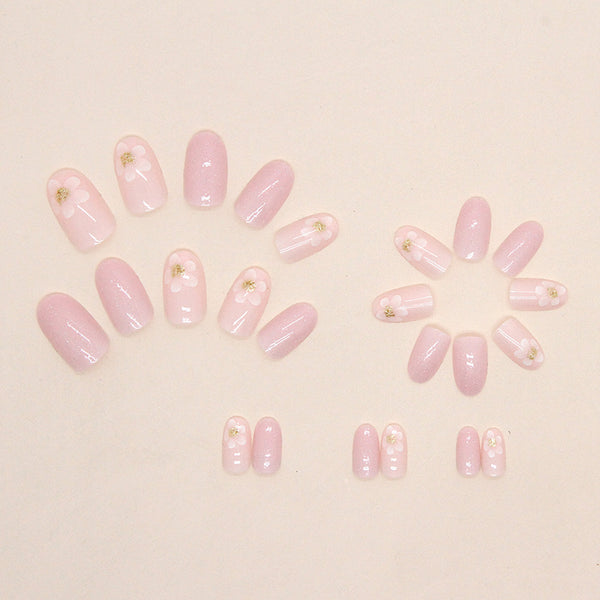 12 Sizes-24 Pcs Press On Nails W1014