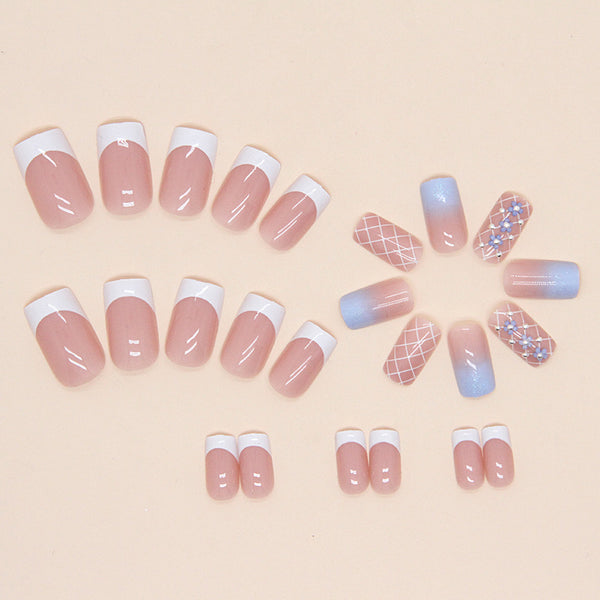12 Sizes-24 Pcs Press On Nails Z633