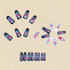 12 Sizes-24 Pcs Press On Nails Y1621