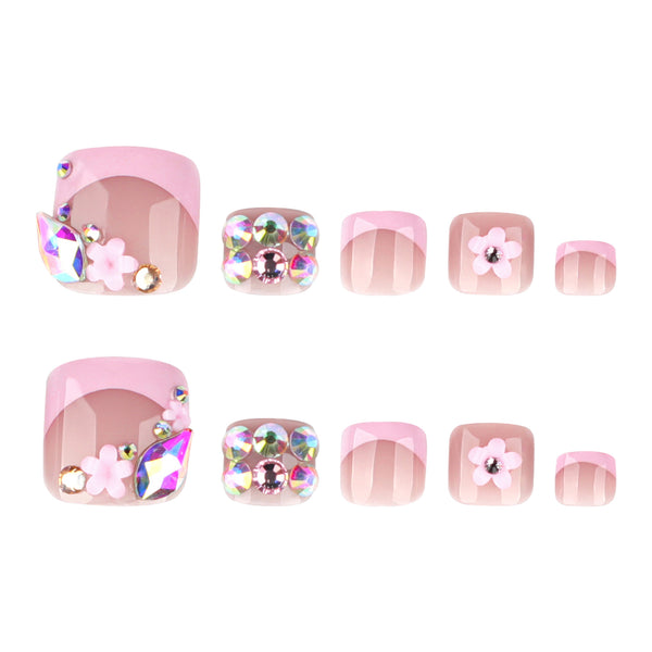 12 Sizes-24 Pcs Press On Nails JP4239