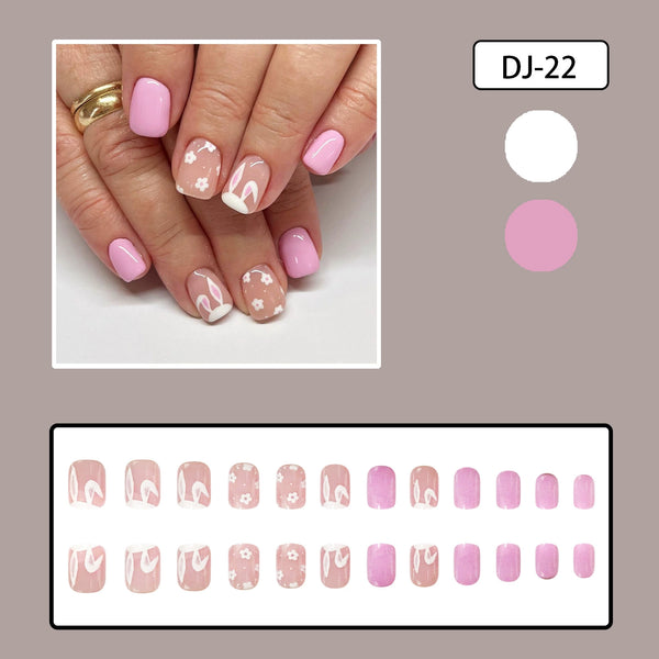 12 Sizes-24 PcsPress On Nails DJ-22