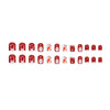 12 Sizes-24 Pcs Press On Nails R839