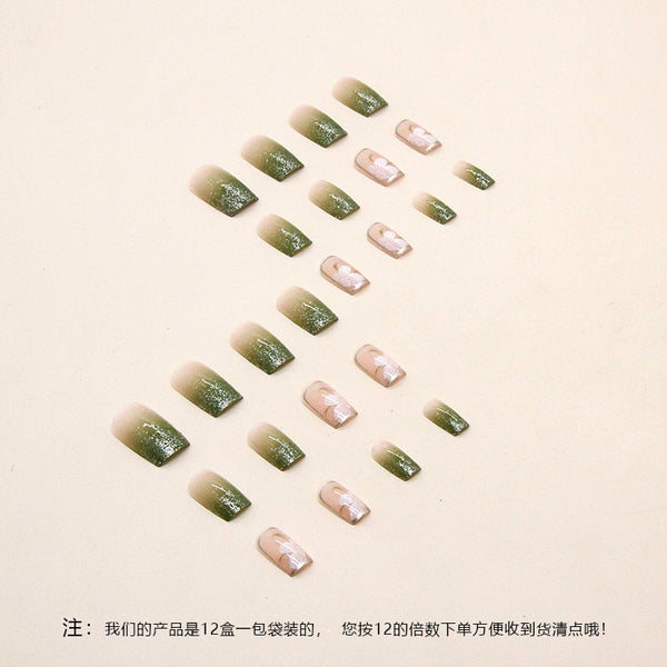 12 Sizes-24 Pcs Press On Nails R754