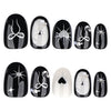 12 Sizes-24 Pcs Press On Nails JP4163