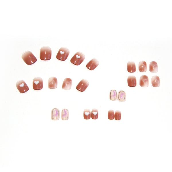 12 Sizes-24 Pcs Press On Nails Z209