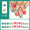 12 Sizes-24 Pcs Press On Nails C1902