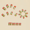 12 Sizes-24 Pcs Press On Nails Y1304
