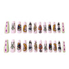 12 Sizes-24 Pcs Press On Nails Y071