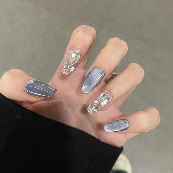 12 Sizes-24 Pcs Press On Nails MY047