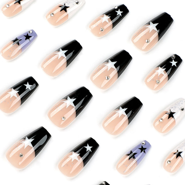 12 Sizes-24 Pcs Press On Nails JP2612