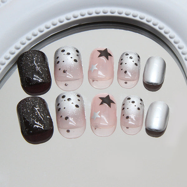 12 Sizes-24 Pcs Press On Nails R905