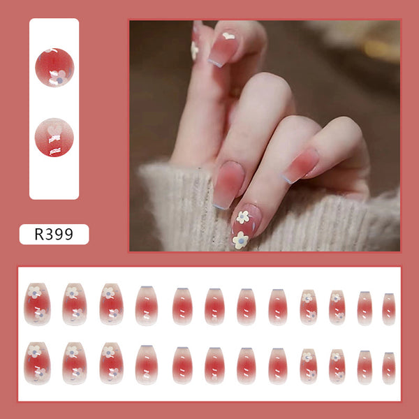 12 Sizes-24 Pcs Press On Nails R361