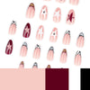 12 Sizes-24 Pcs Press On Nails JP4220