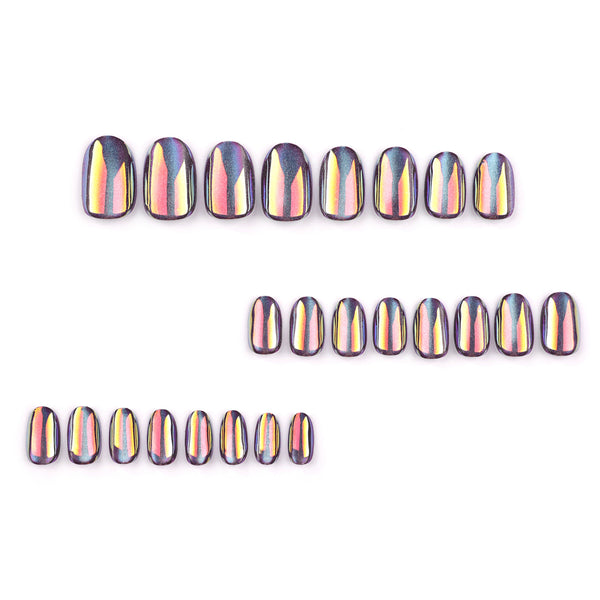 12 Sizes-24 Pcs Press On Nails JP3250