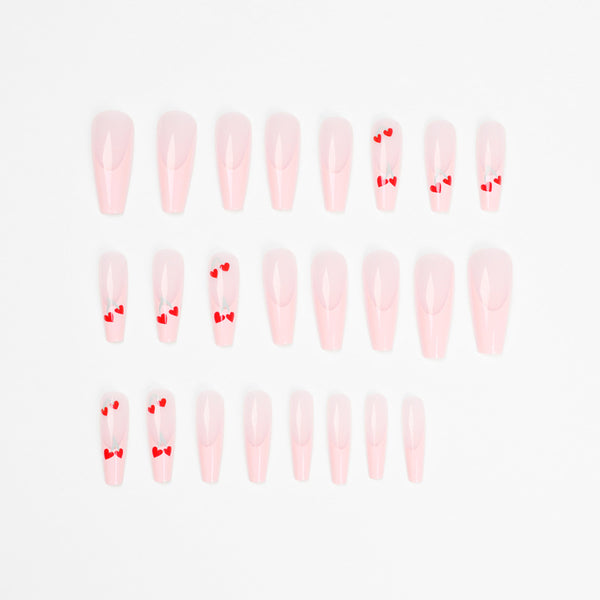 12 Sizes-24 Pcs Press On Nails JP1606
