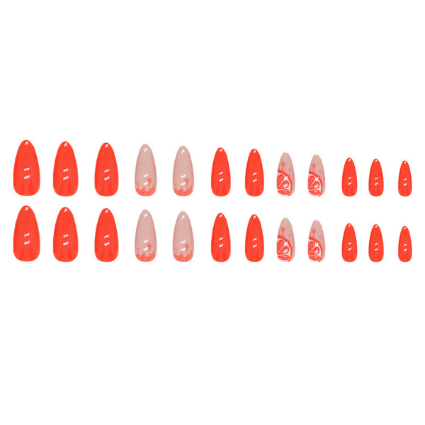 12 Sizes-24 Pcs Press On Nails W1005