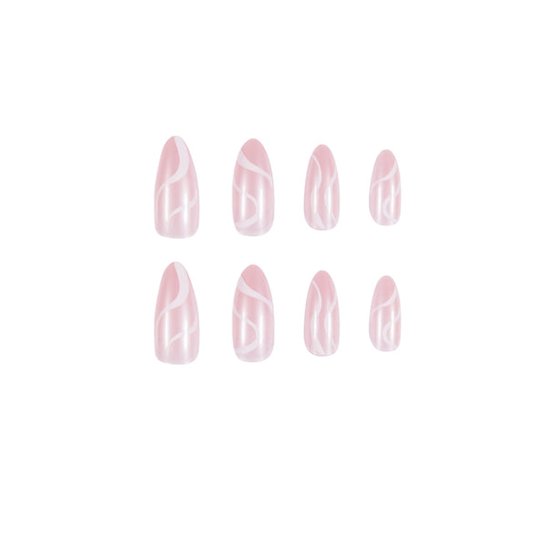12 Sizes-24 Pcs Press On Nails JP1070