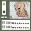 12 Sizes-24 Pcs Press On Nails F161