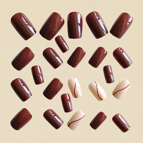 12 Sizes-24 Pcs Press On Nails Y1189