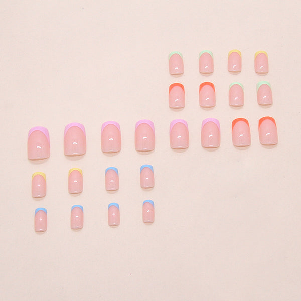 12 Sizes-24 Pcs Press On Nails W1954