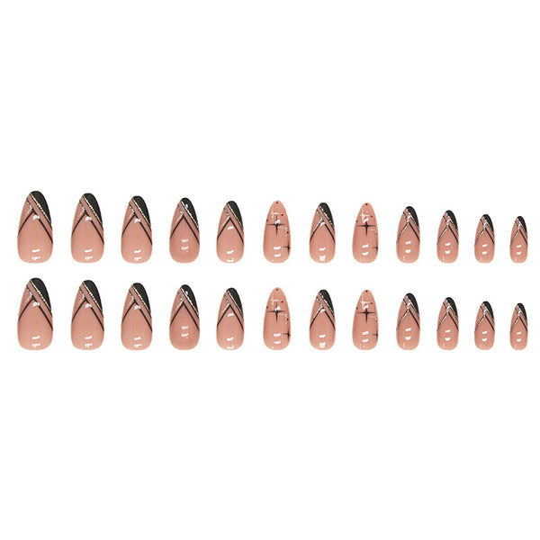 12 Sizes-24 Pcs Press On Nails W296