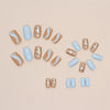 12 Sizes-24 Pcs Press On Nails W607