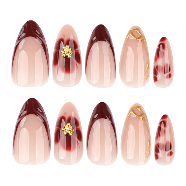 12 Sizes-24 Pcs Press On Nails JP3874