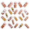 12 Sizes-24 Pcs Press On Nails Y1201