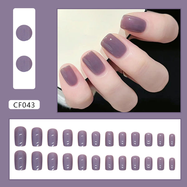 12 Sizes-24 Pcs Press On Nails CF043