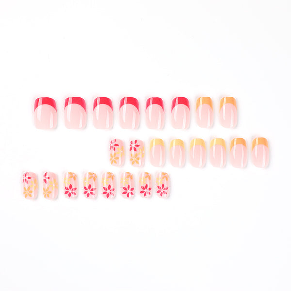 12 Sizes-24 Pcs Press On Nails JP2032