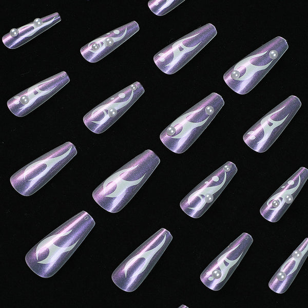 12 Sizes-24 Pcs Press On Nails JP1613