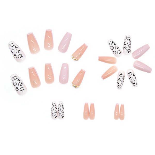 12 Sizes-24 Pcs Press On Nails Z420