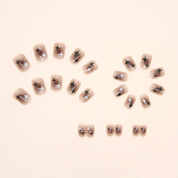 12 Sizes-24 Pcs Press On Nails R700