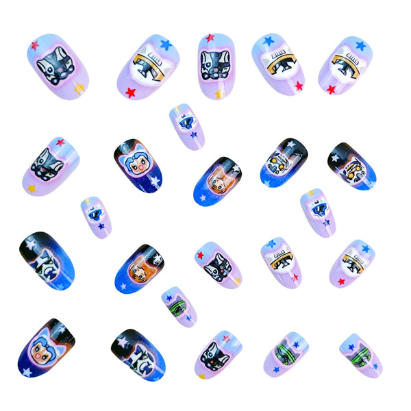12 Sizes-24 Pcs Press On Nails Y999