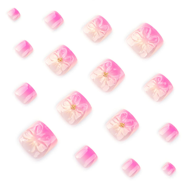 12 Sizes-24 Pcs Press On Nails JP3818