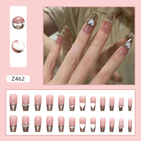 12 Sizes-24 Pcs Press On Nails Z462