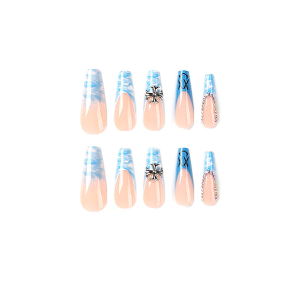 12 Sizes-24 Pcs Press On Nails JP2376