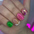 12 Sizes-24 Pcs Press On Nails W1162