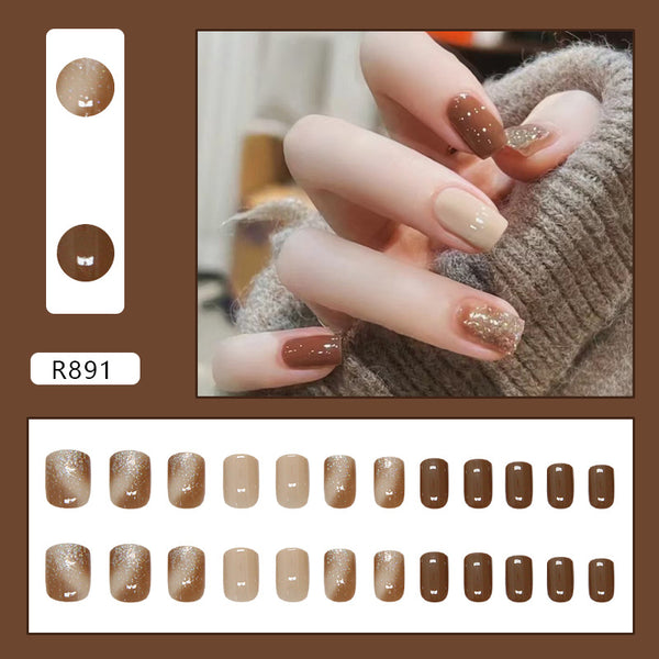 12 Sizes-24 Pcs Press On Nails R891
