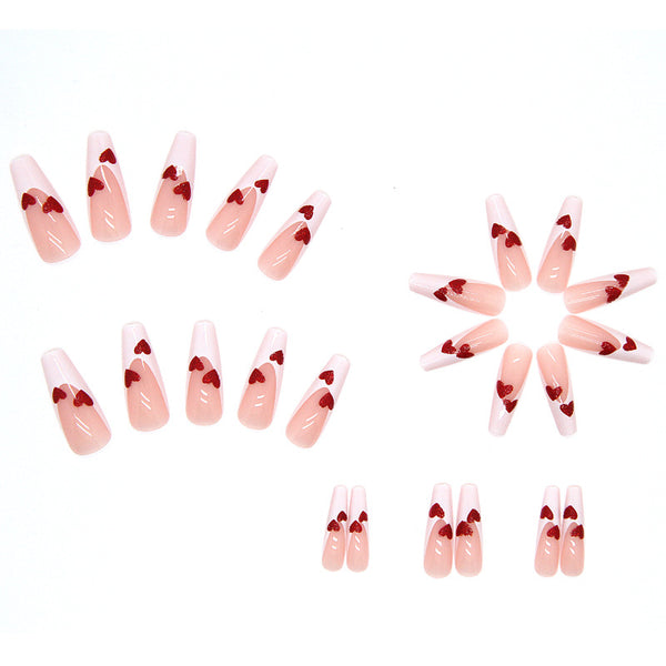 12 Sizes-24 Pcs Press On Nails W084