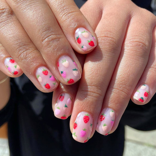 12 Sizes-24 Pcs Press On Nails C306