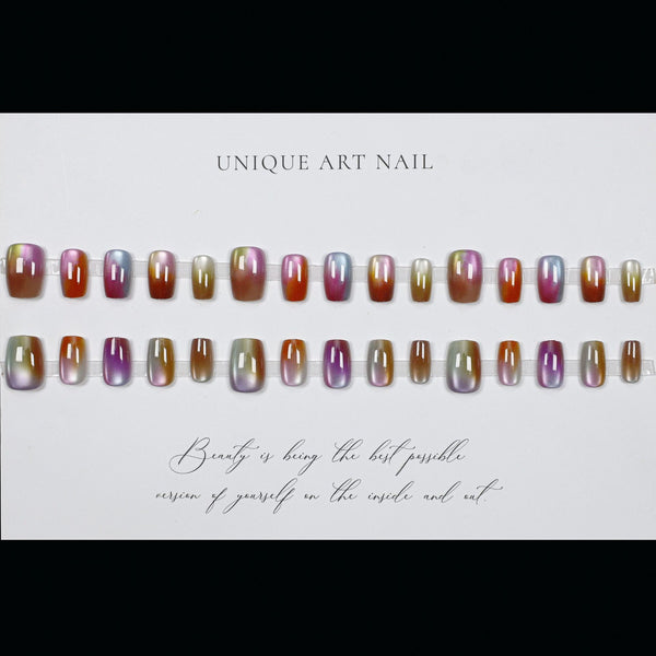 12 Sizes-24 Pcs Press On Nails MJ-519