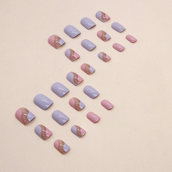 12 Sizes-24 Pcs Press On Nails W1251