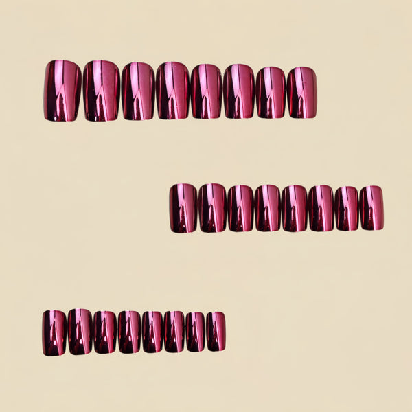 12 Sizes-24 Pcs Press On Nails Y1926