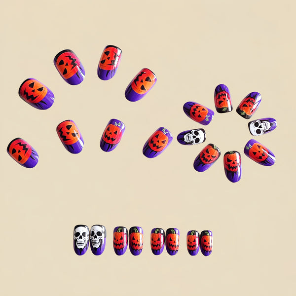 12 Sizes-24 Pcs Press On Nails Y1173