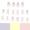 12 Sizes-24 Pcs Press On Nails JP1483