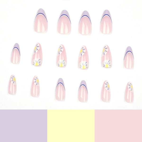 12 Sizes-24 Pcs Press On Nails JP1483