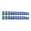 12 Sizes-24 Pcs Press On Nails Y1607