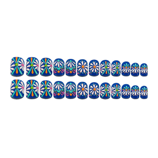 12 Sizes-24 Pcs Press On Nails Y1607