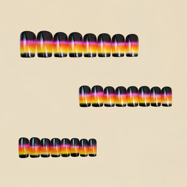 12 Sizes-24 Pcs Press On Nails Y1761